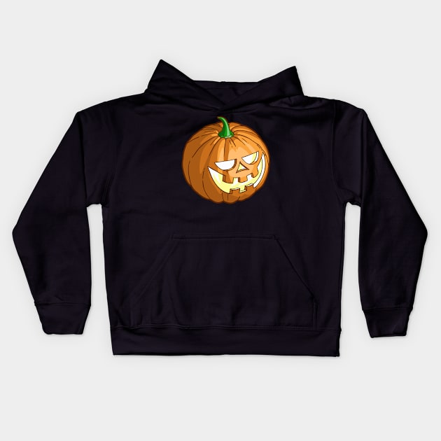 Halloween pumpkin vintage Kids Hoodie by Agor2012